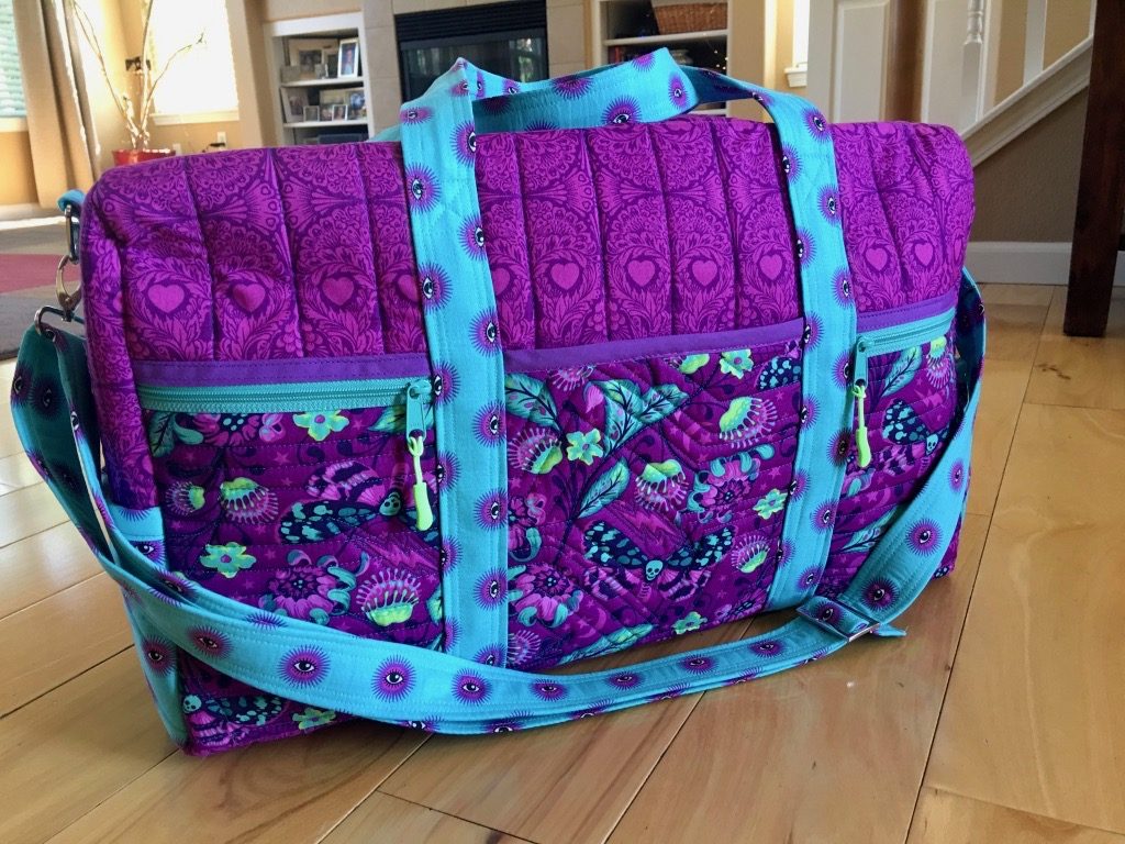 Quilted travel duffle